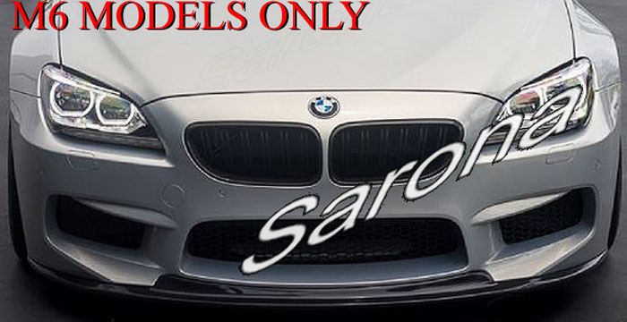 Custom BMW 6 Series  Coupe, Convertible & Sedan Front Add-on Lip (2012 - 2019) - $390.00 (Part #BM-043-FA)